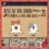 Custom Doormat, Gifts For Pet Lovers, Just So You Know There’s Like A Bunch Of Cats And Dogs In There