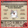 Custom Doormat, When Visiting My House Please Remember Front Door Mat, Gifts For Cat Lovers