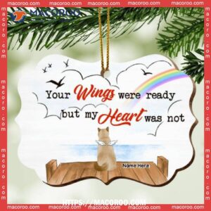 Custom Your Wings Were Ready Ornate Shaped Metal Ornament, Hallmark Cat Ornaments