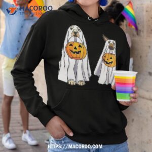 cute dog dressed as ghost halloween funny boo lov shirt halloween candy bouquet hoodie