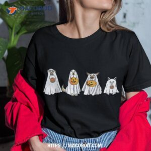 Cute Dog Dressed As Ghost Halloween Funny Boo, Lov Shirt, Halloween Candy Bouquet