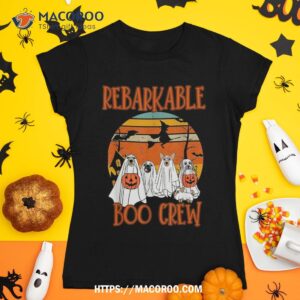 Cute Dog Ghost Rebarkable Boo Crew Halloween Spooky Season Shirt, Skull Pumpkin