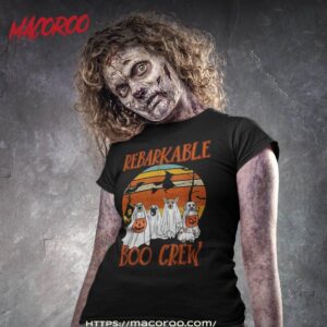 Cute Dog Ghost Rebarkable Boo Crew Halloween Spooky Season Shirt, Skull Pumpkin