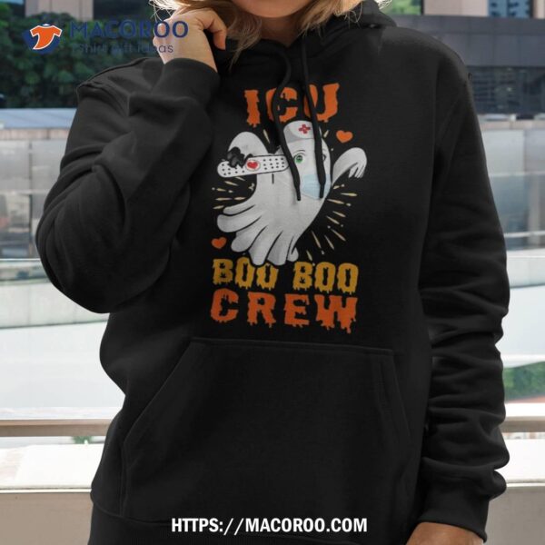 Cute Ghost Halloween Icu Boo Crew Nurse Gift Girls Shirt, Halloween Gifts For Teens