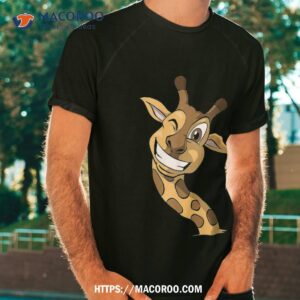 Cute Giraffe Face Animal Africa Zoo Head Shirt