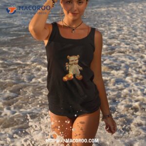 cute halloween pumpkin funny mummy bear shirt tank top