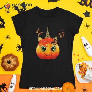 Cute Unicorn Pumpkin Halloween Thanksgiving Shirt