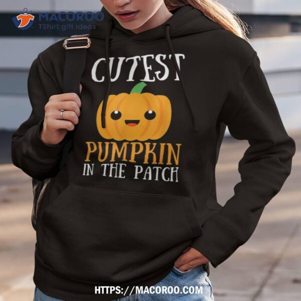 Cutest Pumpkin In The Patch Funny Halloween Pumpkin For Shirt