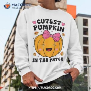 cutest pumpkin in the patch halloween toddler baby girls shirt sweatshirt