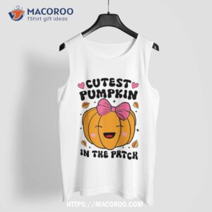 cutest pumpkin in the patch halloween toddler baby girls shirt tank top