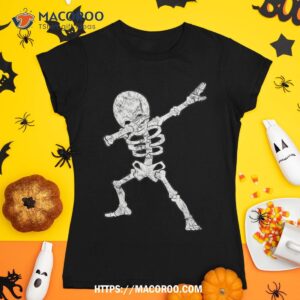Dabbing Skeleton Shirt Funny Halloween Dab Skull, Skeleton Head