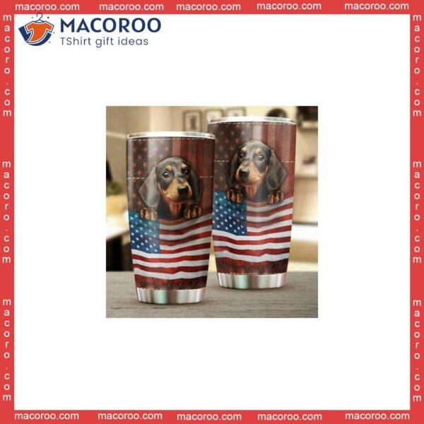 Dachshund Dog American Stainless Steel Tumbler