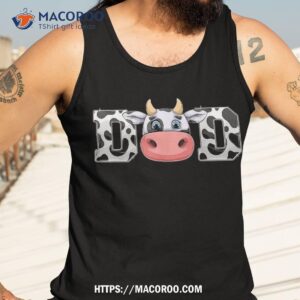 dad cow print cowboy animal pattern farmer father shirt last minute dad gifts tank top 3