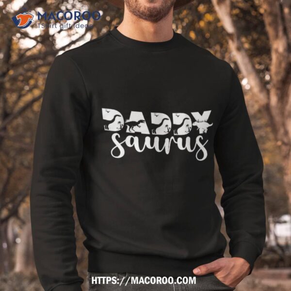 Daddysaurus T-rex Dinosaur Daddy Saurus Family Matching Shirt, Father’s Day Gifts Amazon