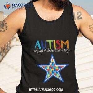 dallas cowboys autism accept understand love 2023 shirt tank top 3