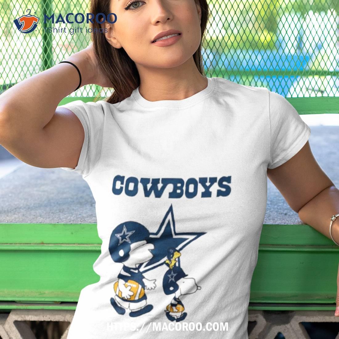 Nfl Dallas Cowboys Charlie Brown Snoopy Dallas Cowboys T-Shirt For