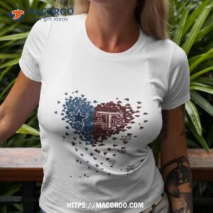 Dallas Cowboys Texas A&m Aggies Tiny Heart Shape 2023 Shirt
