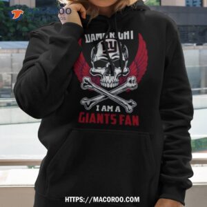 damn right i am a new york giants win or lose skull nfl 2023 shirt hoodie