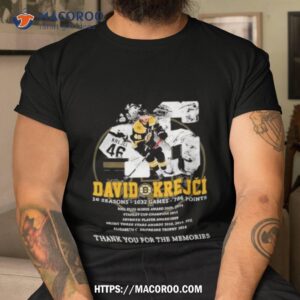 David Krejci 16 Seasons – 1032 Games – 786 Points Thank You For The Memories Shirt