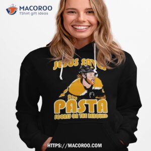 David Pastrnak Jesus Saves Pasta Scores Shirt