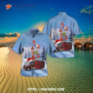 Day  Hollywood Fire Departt, Hollywood, Florida, Christmas Hawaiian Shirt Day