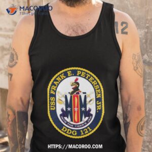 ddg 121 uss frank e peterson jr cresshirt tank top