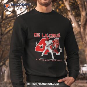 De La Cruz Cincinnati Baseball Number 44 Signature Shirt 2 de la cruz cincinnati baseball number 44 signature shirt sweatshirt