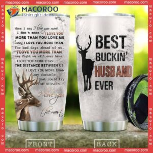 Deer Couple Husband Stainless Steel Tumbler