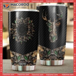 deer hunting stainless steel tumbler 1