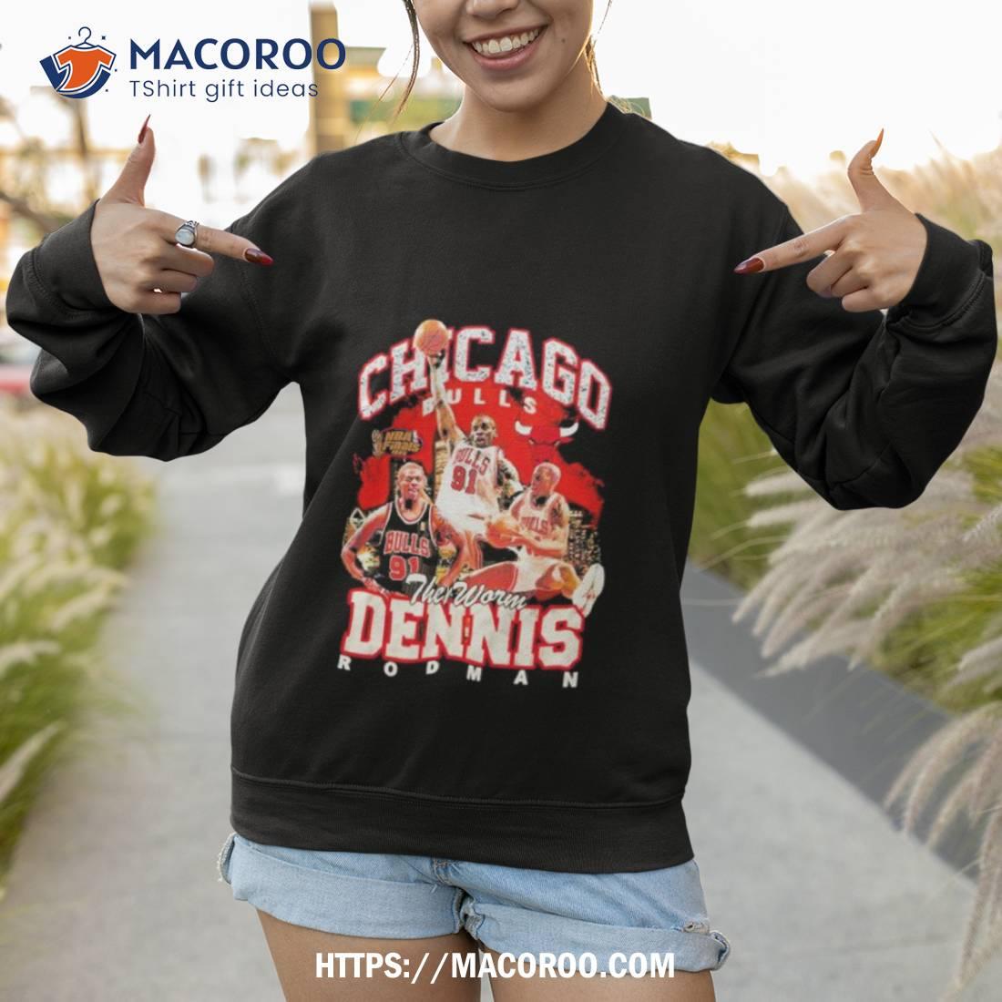 Dennis Rodman Chicago Bulls and Ness Player T-Shirt 