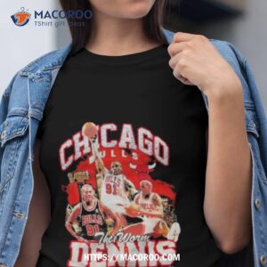 dennis rodman chicago bulls mitchell amp ness hardwood classics bling concert player shirt tshirt