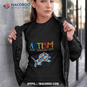 Detroit Lions Autism Accept Understand Love 2023 Shirt