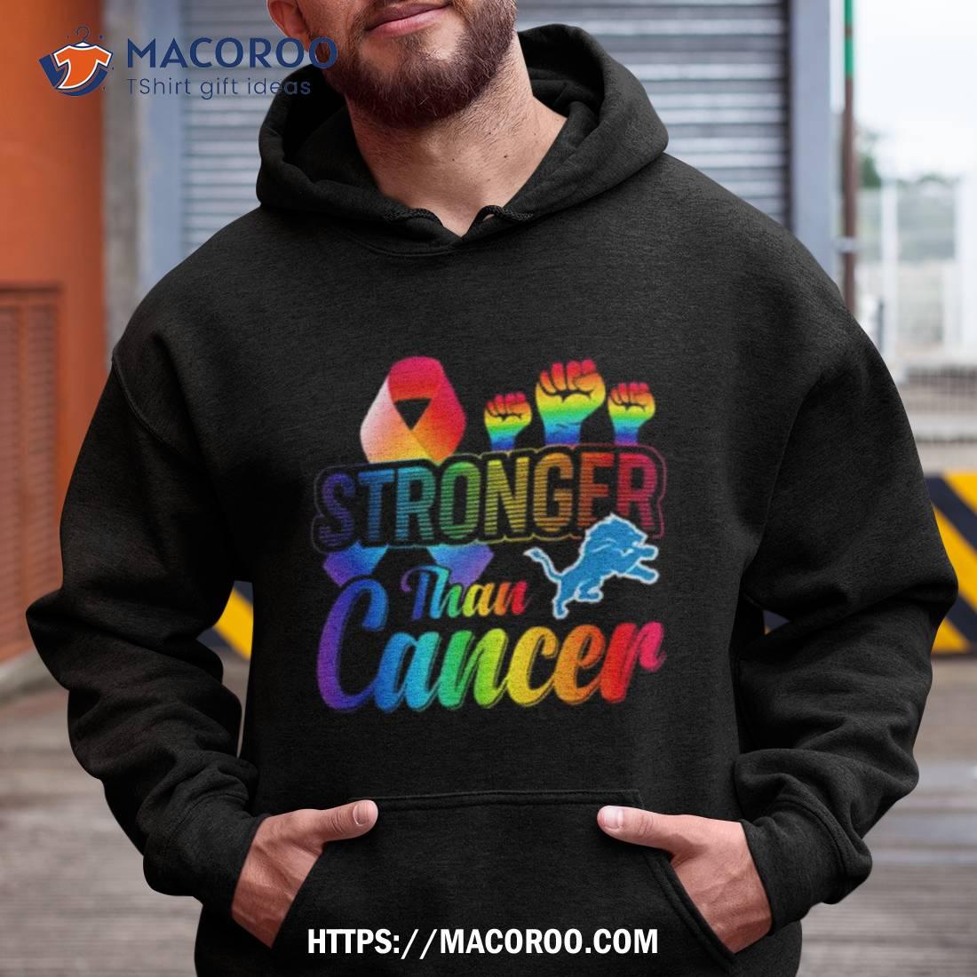 Detroit Lions Stronger Than Cancer Shirt