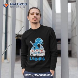 detroit lions the gnomes christmas shirt sweatshirt 1