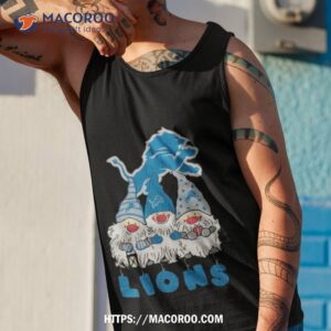 detroit lions the gnomes christmas shirt tank top 1