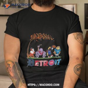 Detroit Pistons Lions Red Wings Tigers Mascot Halloween Fall 2023 Shirt