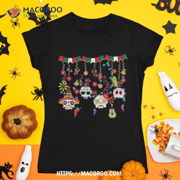 Dia De Los Muertos, Day Of The Dead, Halloween, Floral Skull Shirt, Skeleton Head