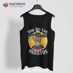 dia de los muertos day of the dead skull costume halloween shirt skull pumpkin tank top 1