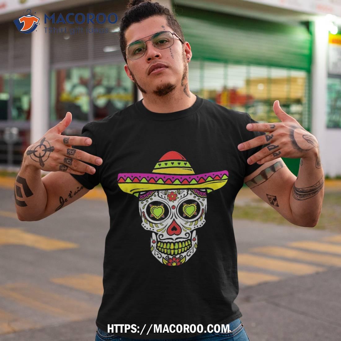 Dia de Los Muertos T-shirt for Men & Women - Halloween Skull Tee