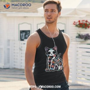 dia de los muertos shirts scary sugar cat skull halloween shirt skeleton masks tank top