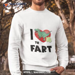 dinosaur i heart to farshirt sweatshirt