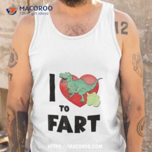dinosaur i heart to farshirt tank top
