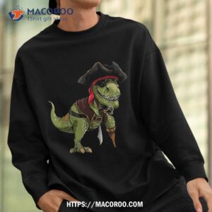 dinosaur t rex pirate jolly roger halloween skull boys shirt skeleton head sweatshirt