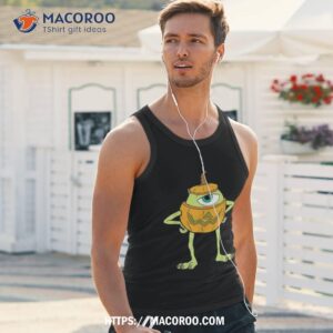 disney and pixar s monsters inc mike pumpkin halloween shirt tank top