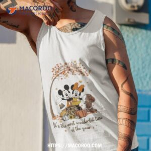 disney mickey mouse and minnie mouse it s the most wonderful time of the year 2023 shirt tank top 1