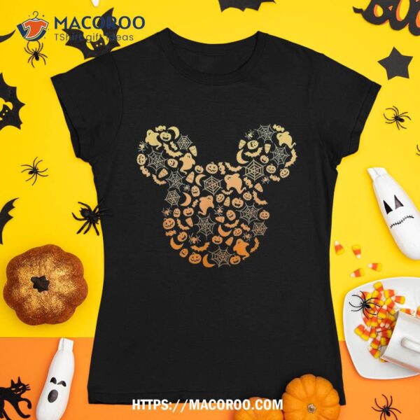 Disney Mickey Mouse Halloween Ghosts & Pumpkins Gradient Shirt
