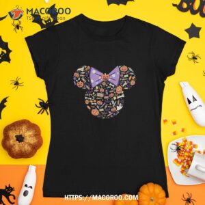 Disney Minnie Mouse Icon Candy And Pumpkins Halloween Shirt