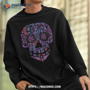 disney pixar coco floral skull story shirt skull pumpkin sweatshirt