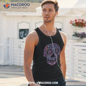 disney pixar coco floral skull story shirt skull pumpkin tank top