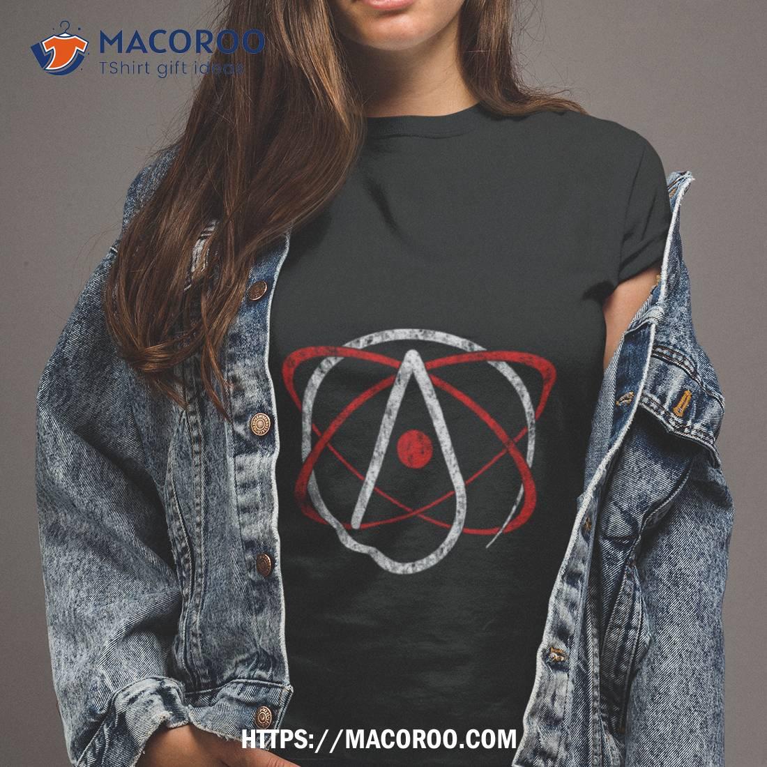 Distressed Atheist Atom Atheism Shirt Distressed Atheist Atom Atheism Shirt